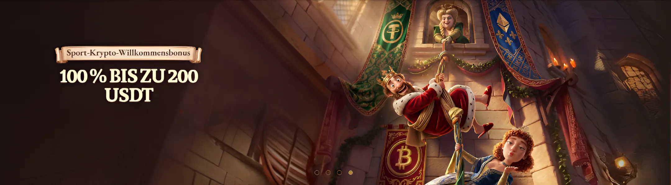 CrazyTower Casino Sport-Krypto-Willkommensbonus auf dem Desktop-Banner